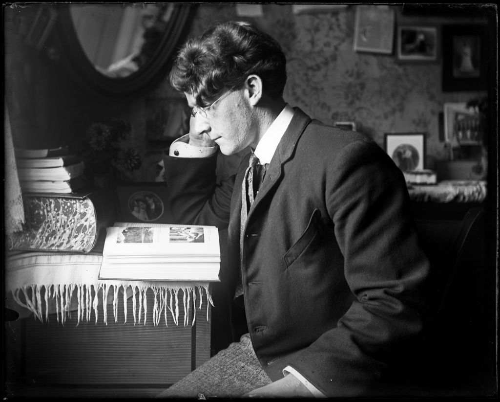 Miniature of George French Studying In His Room