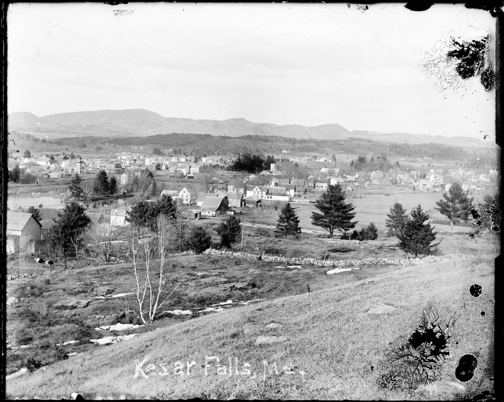 Miniature of View Of Kezar Falls, Me From A Hill