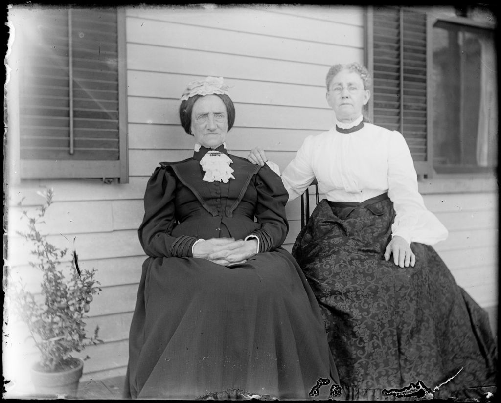 Miniature of Portrait Of Two Seated, Elderly Women