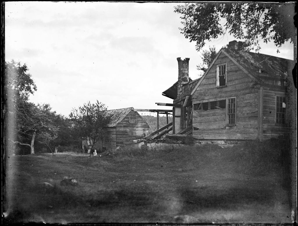 Miniature of Exterior View Of Rundown Old Farm Buildings