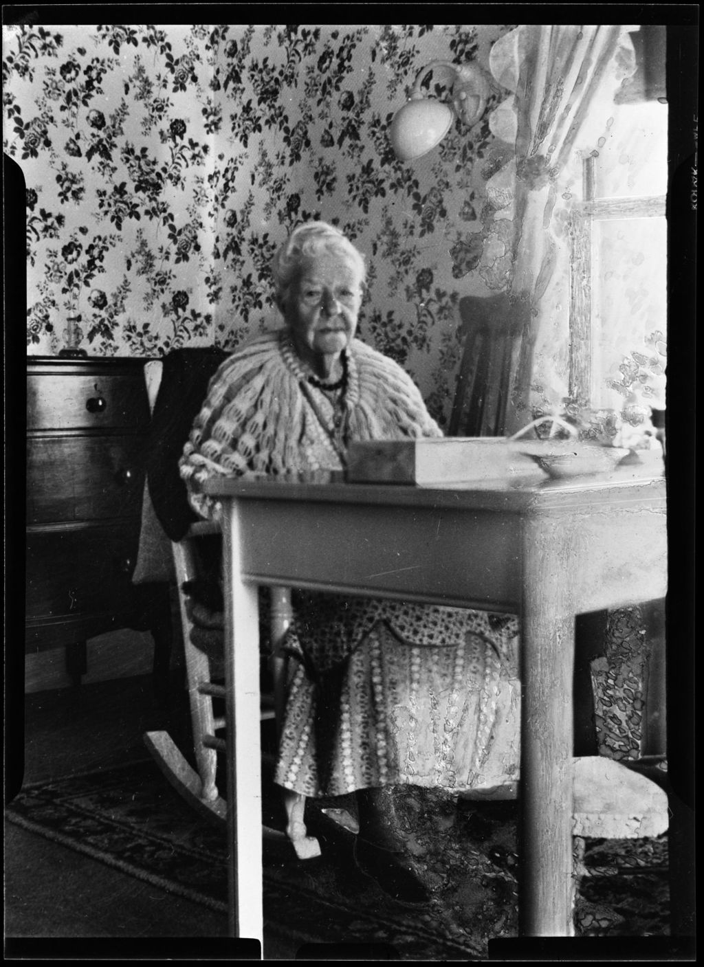 Miniature of George French Mother Sitting At A Writing Desk