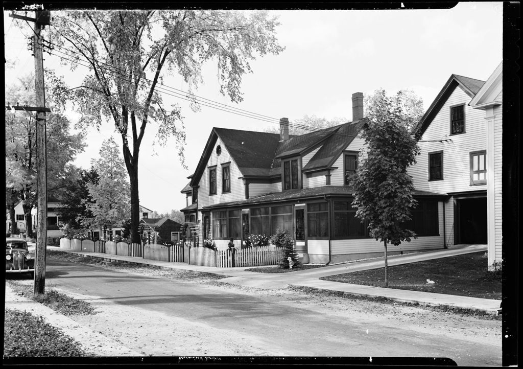 Miniature of Home On A Street, Little Girl Playing In Yard