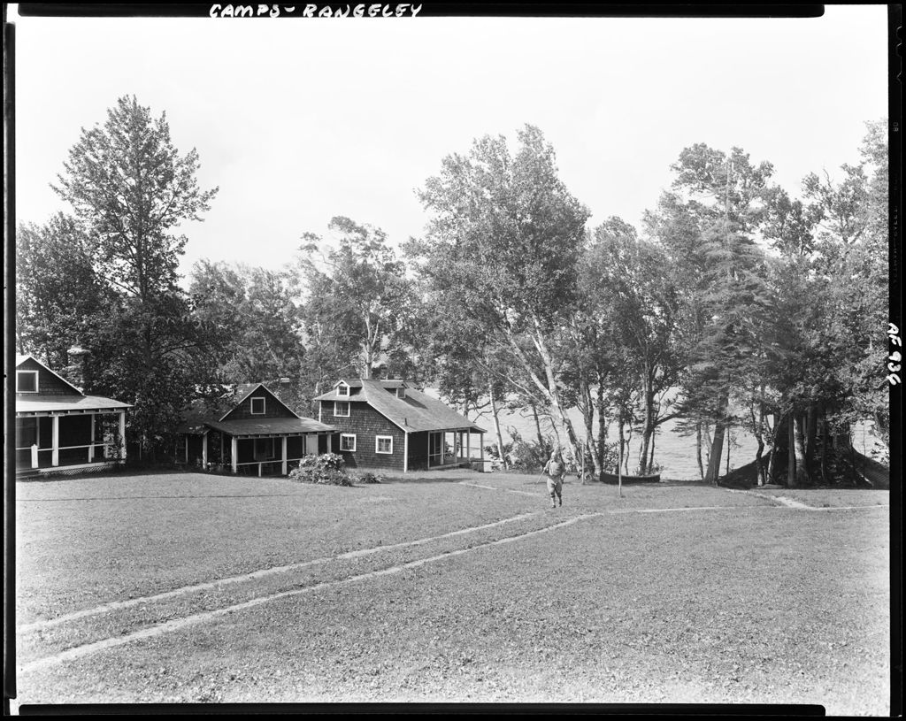 Miniature of Camps On Lake Shore At Rangeley