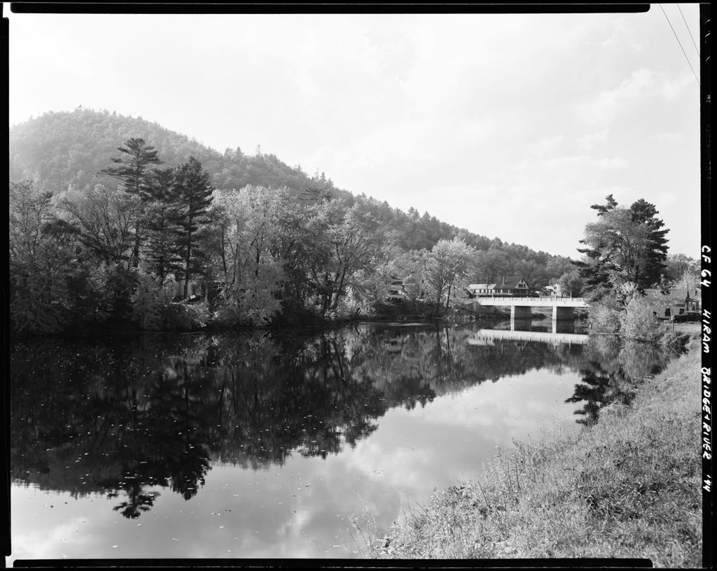 Miniature of Trees, Sky And Bridge Reflected In Still Waters In Hiram