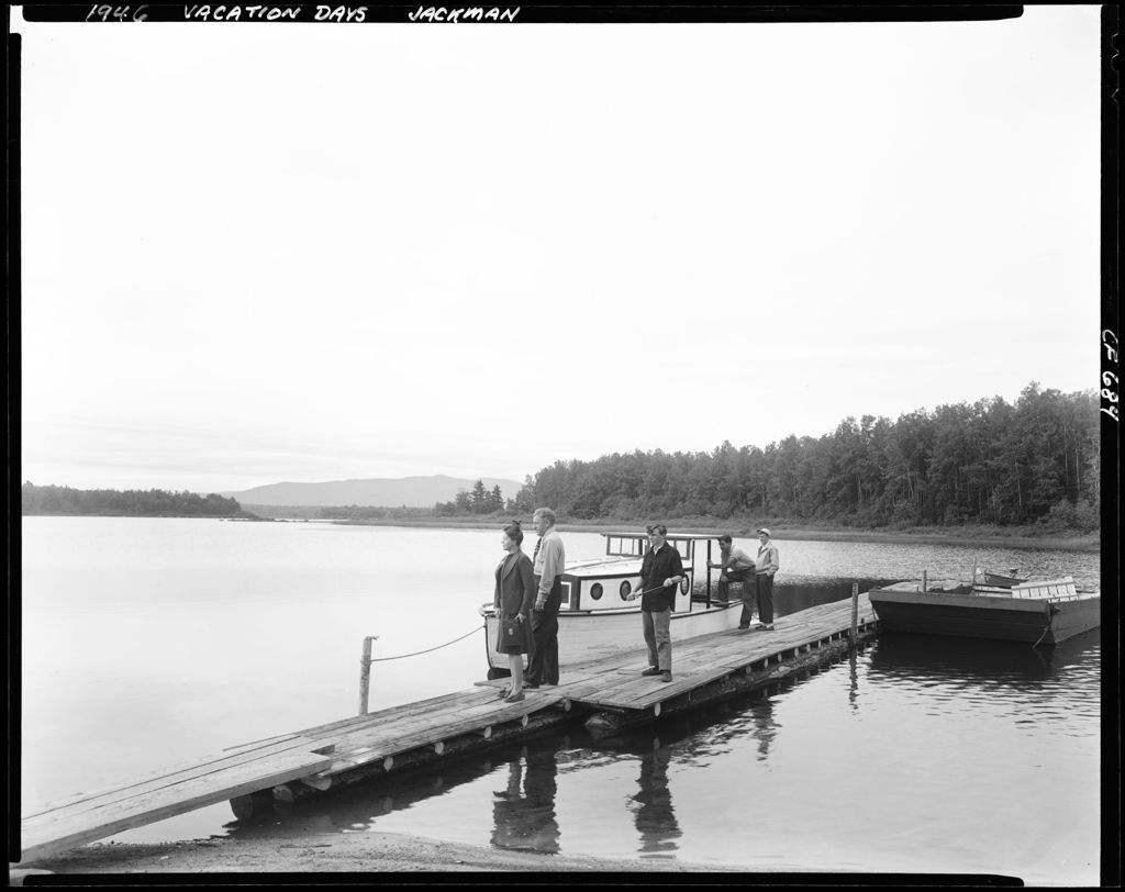 Miniature of People Returning From Boating On A Lake In Jackman