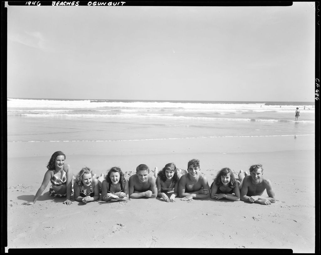 Miniature of Group Of People At The Beach In Ogunquit
