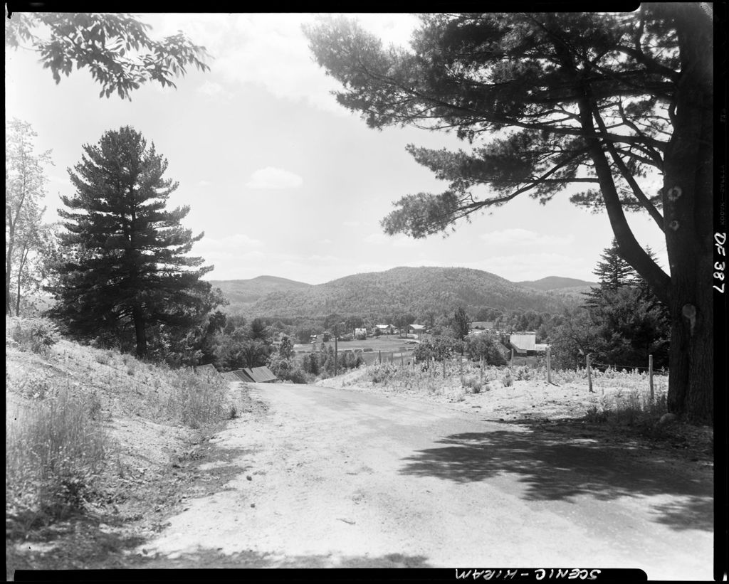 Miniature of Gravel Road Leading Toward Hiram, Mountains In Distance
