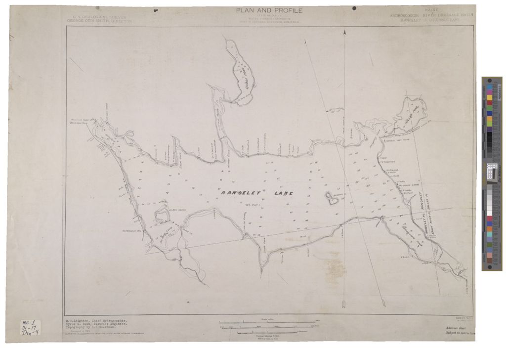 Miniature of Androscoggin River Drainage Basin, Rangeley or Oquossoc Lake