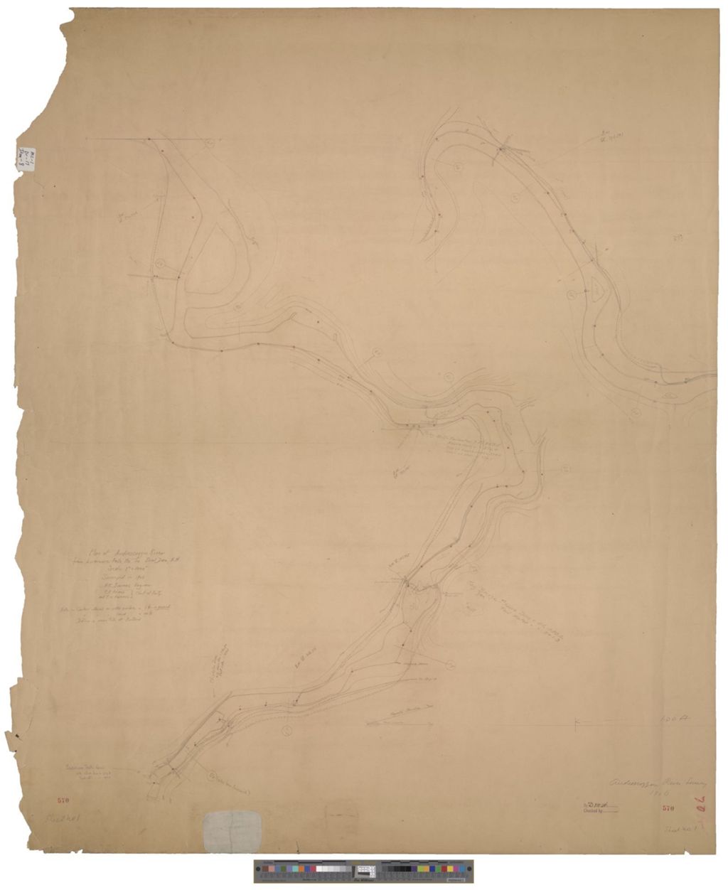 Miniature of Androscoggin River Survey, Livermore Falls to Errol, New Hampshire Sheet 1