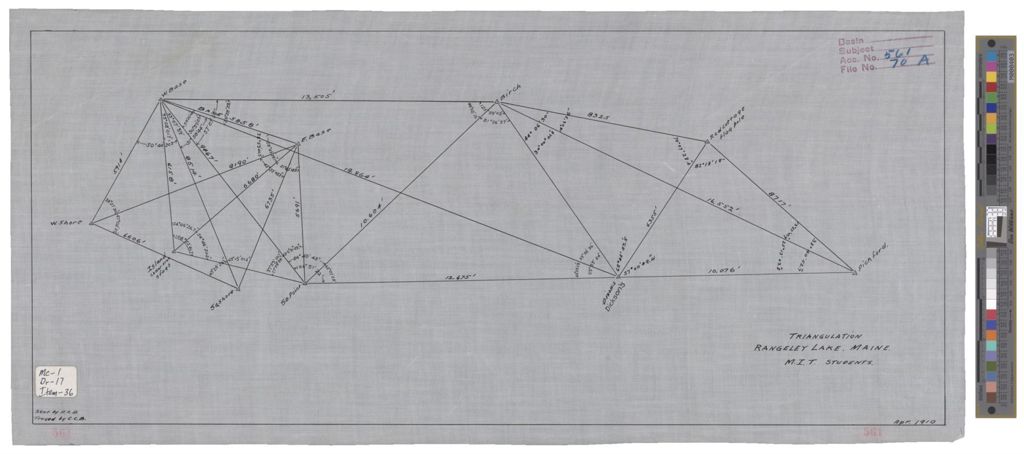 Miniature of Rangeley Lake Triangulation, April