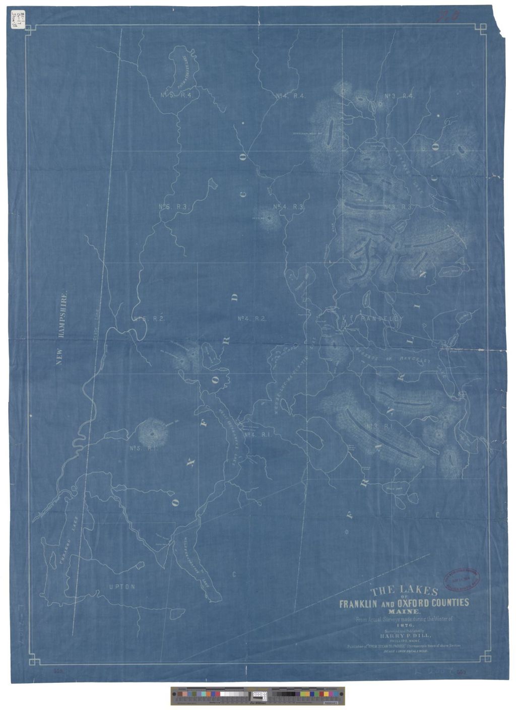Miniature of The Lakes of Franklin and Oxford Counties, Maine From Actual Surveys Made During the Winter
