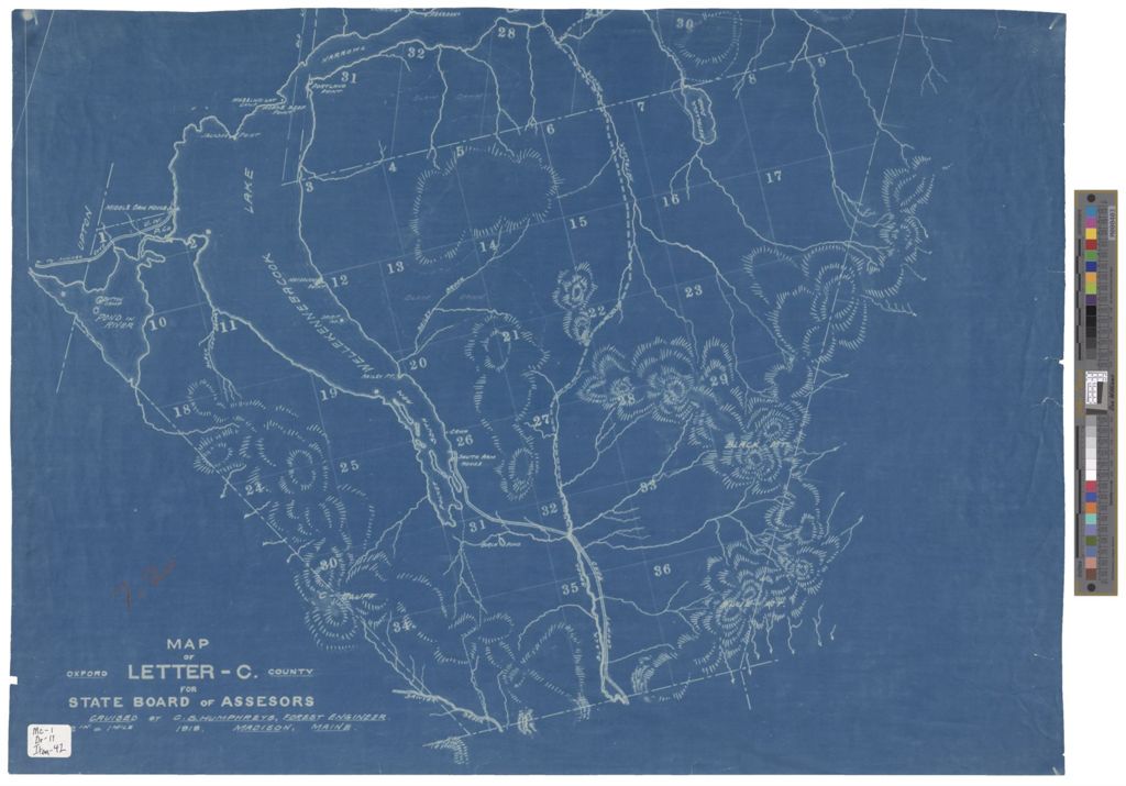 Miniature of Map of Letter C, Oxford County, For State Board of Assessors