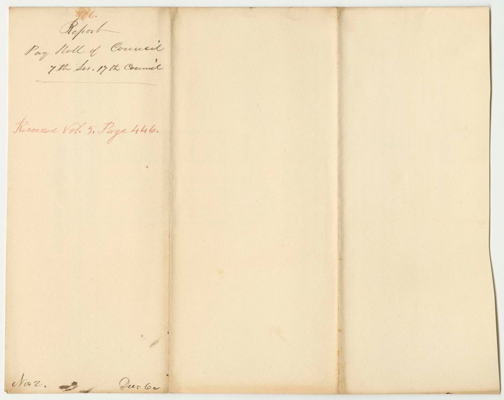 Miniature of Report 906: Report on the Payroll of the Council for the 7th Session of the 17th Council