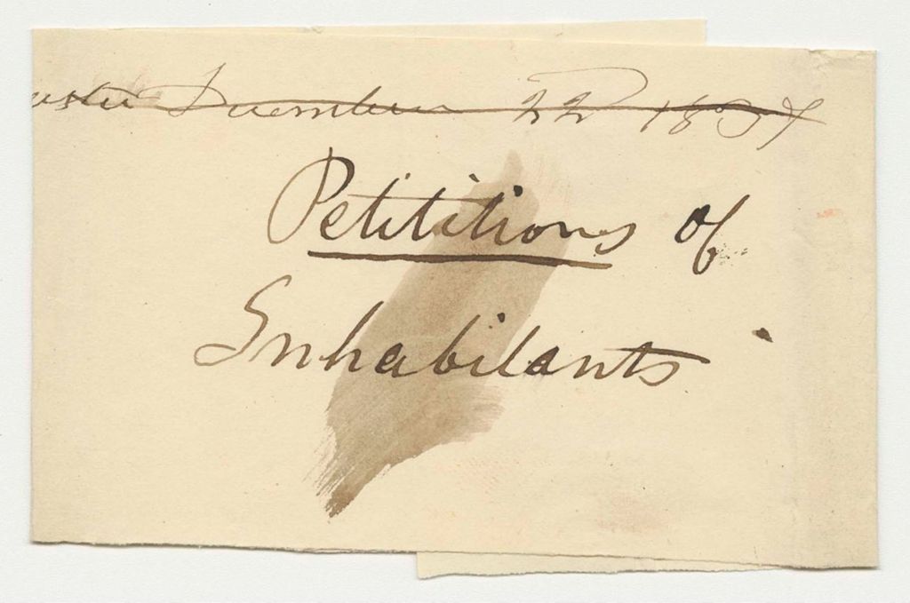 Miniature of Petitions of the Inhabitants of Nobleboro and Newcastle for the Pardon of Dr. Moses Call