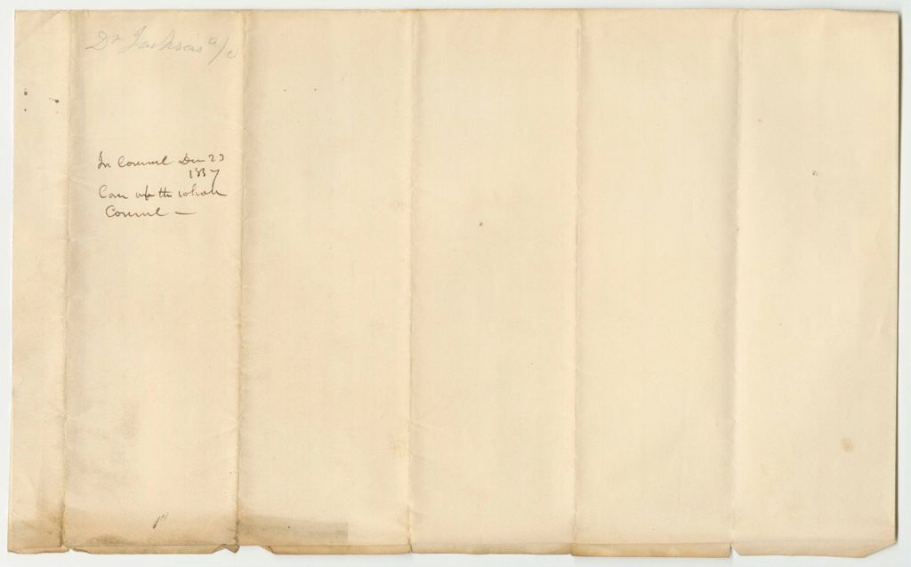 Miniature of Account of Charles T. Jackson, State Geologist, for Expenditures on the Geological Survey of Maine