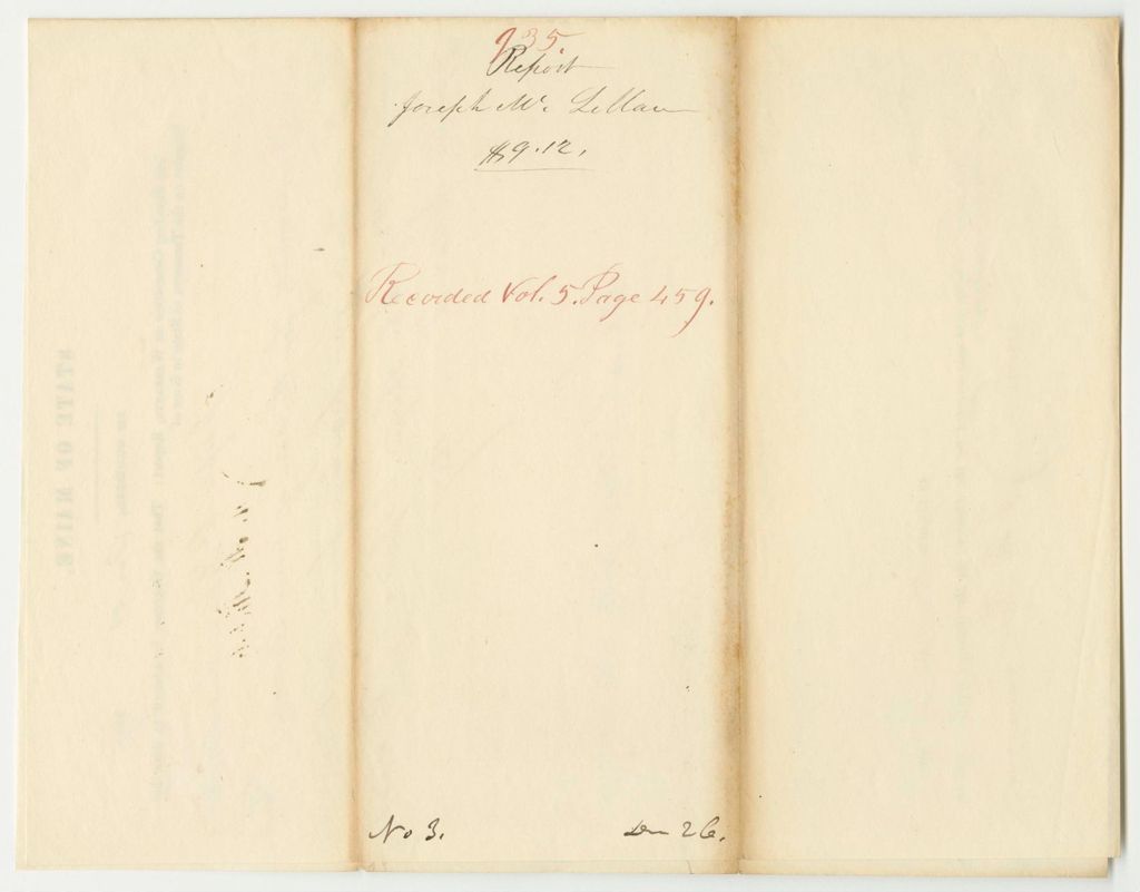 Miniature of Report 935: Warrant in Favor of Joseph McLellan, Postmaster of Brunswick, for Postage