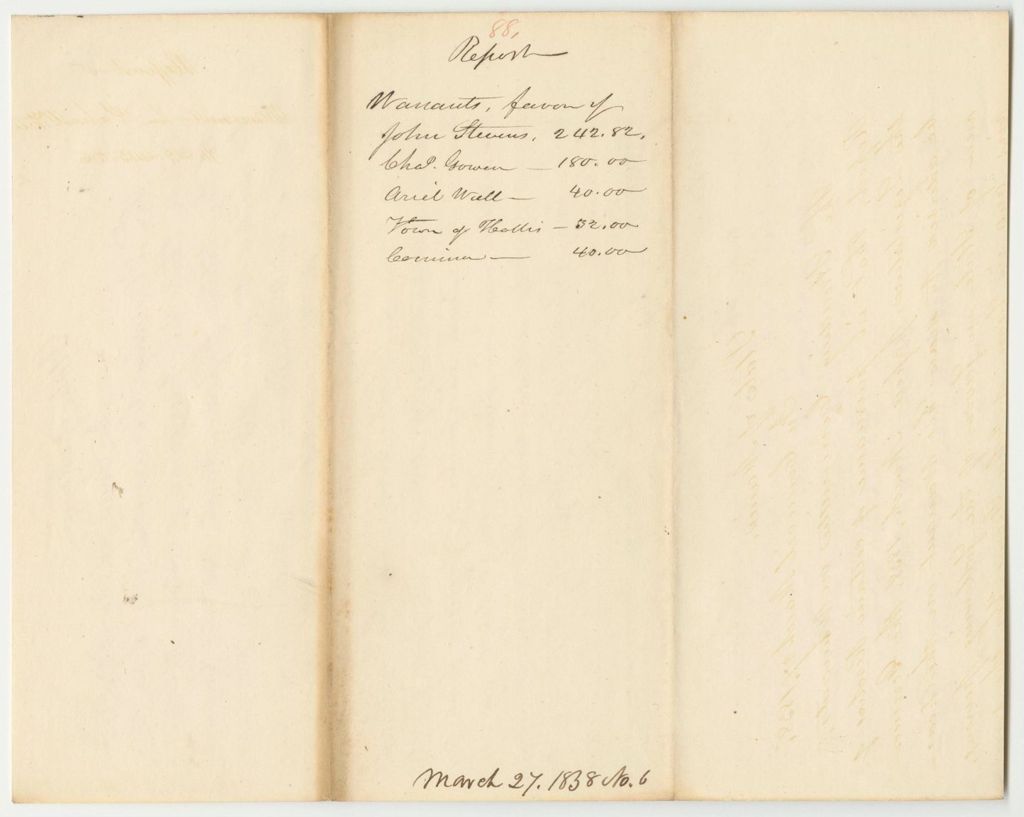 Miniature of Report 88: Warrant for Certain Resolves