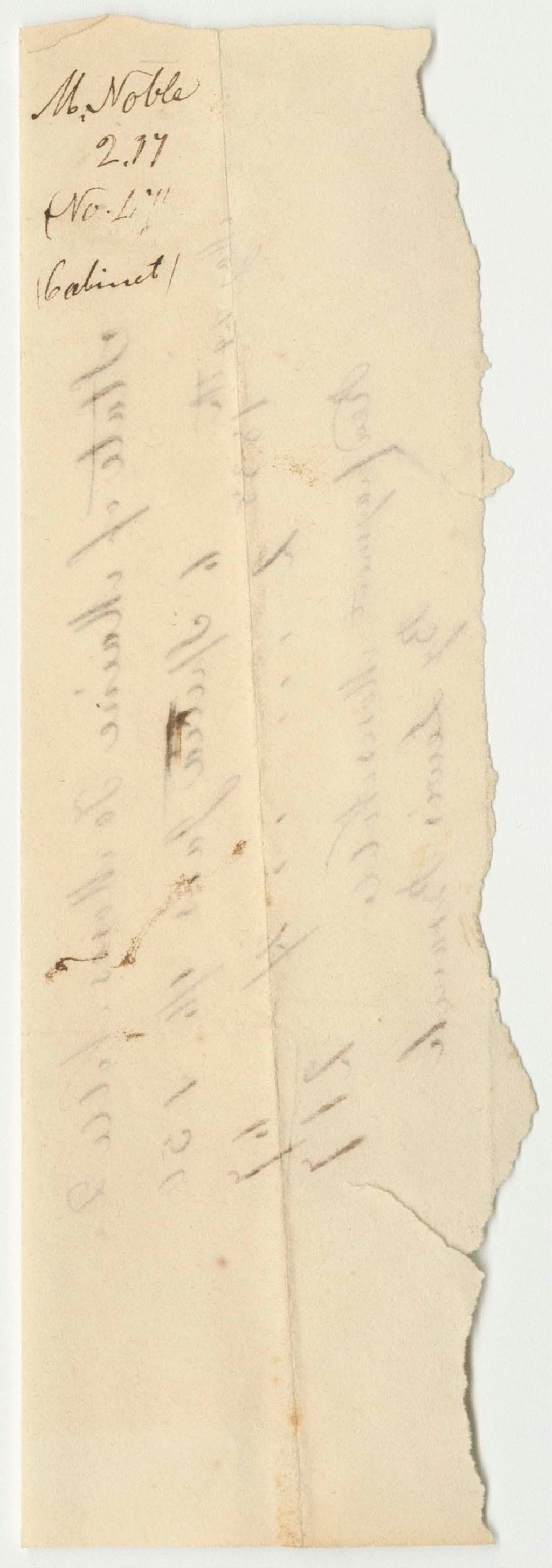 Miniature of Receipts from the Account of John Richards for the Geological Survey