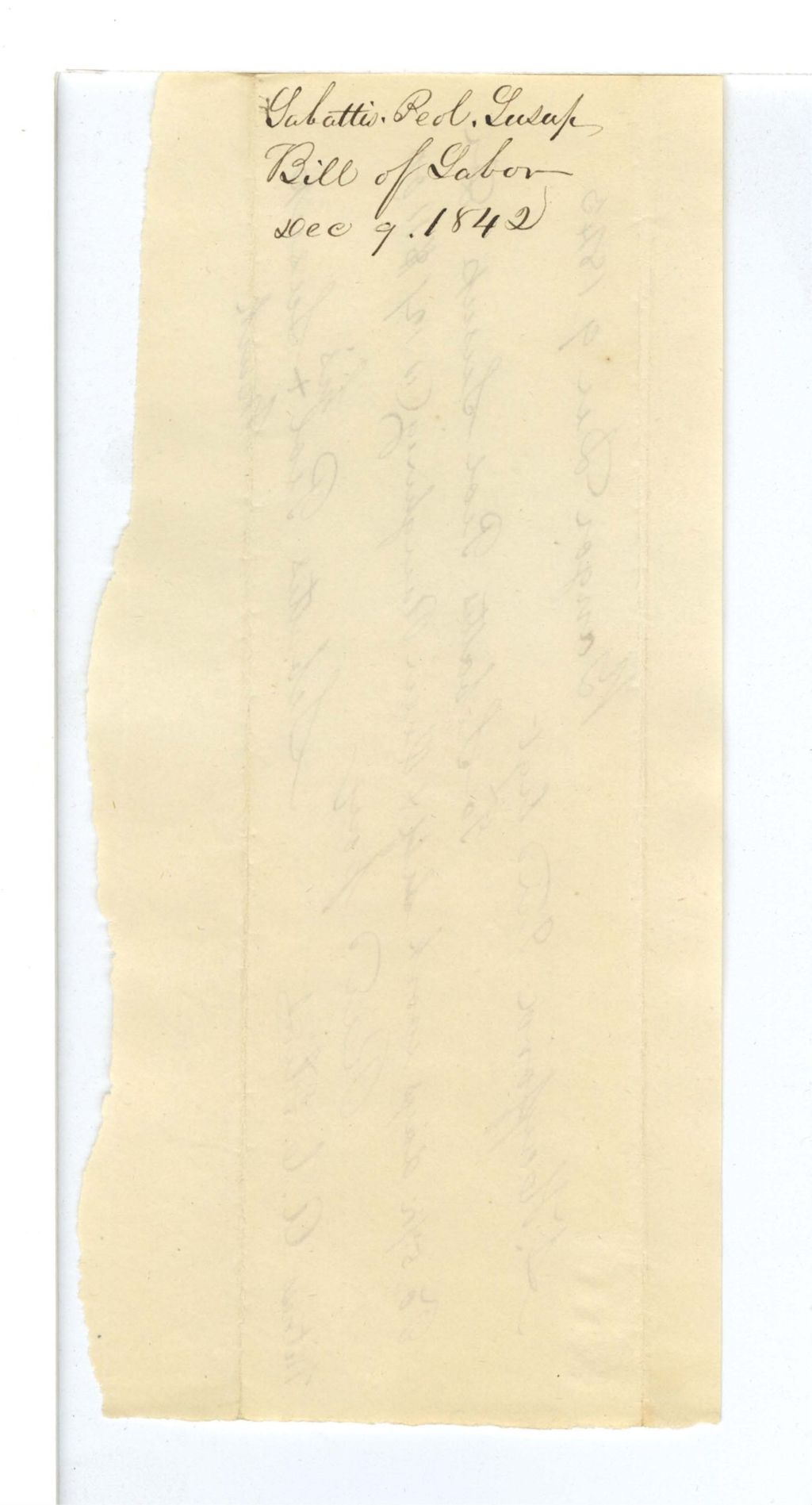 Miniature of [Jabatti Peol Jeasup?] Bill of Labor