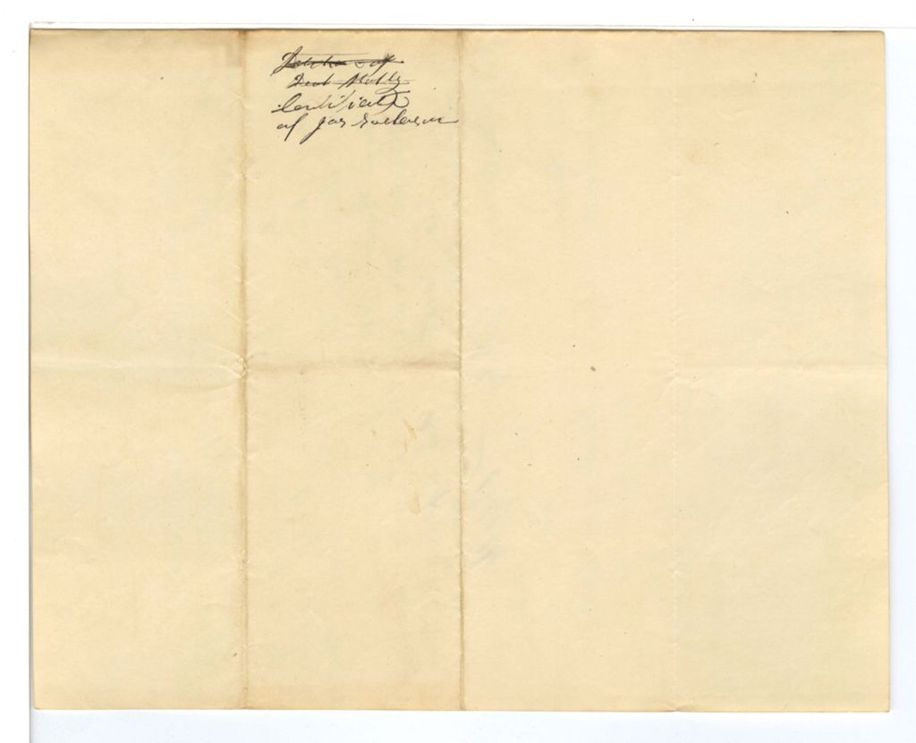 Miniature of Petition of the Penobscot Indians for the retention of [Joseph Sockhson?] as represntative