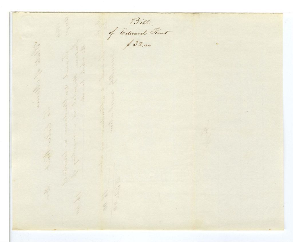 Miniature of Bill of Edward Kent