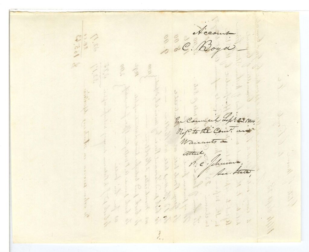 Miniature of Account of C. Boyd