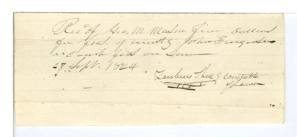 Miniature of Voucher, [illegible]