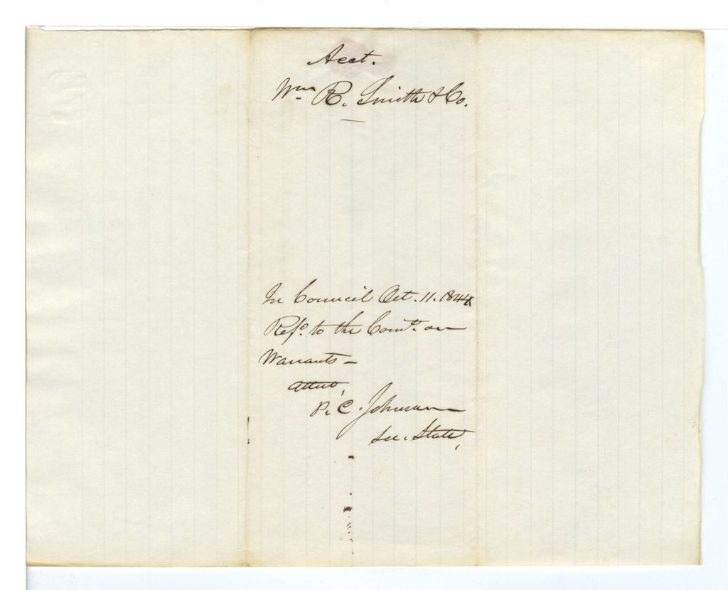 Miniature of Account of W. R. Smith and co.