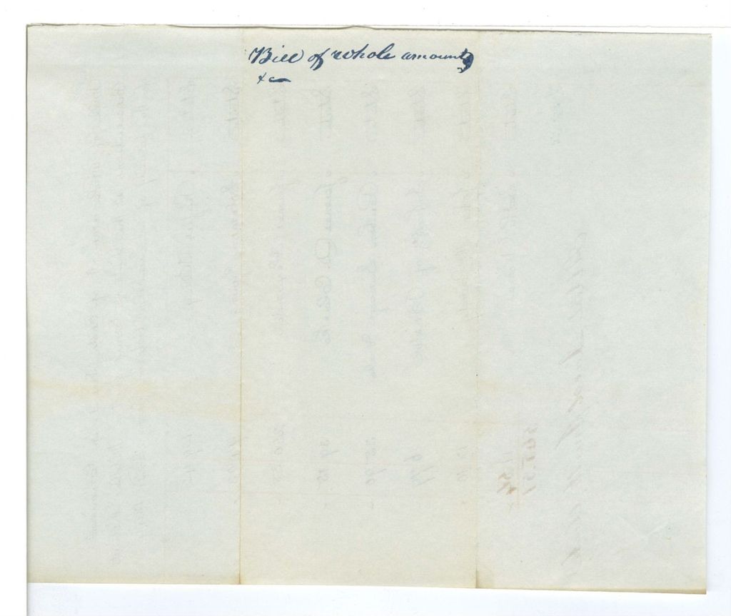 Miniature of Bill of Whole Amount