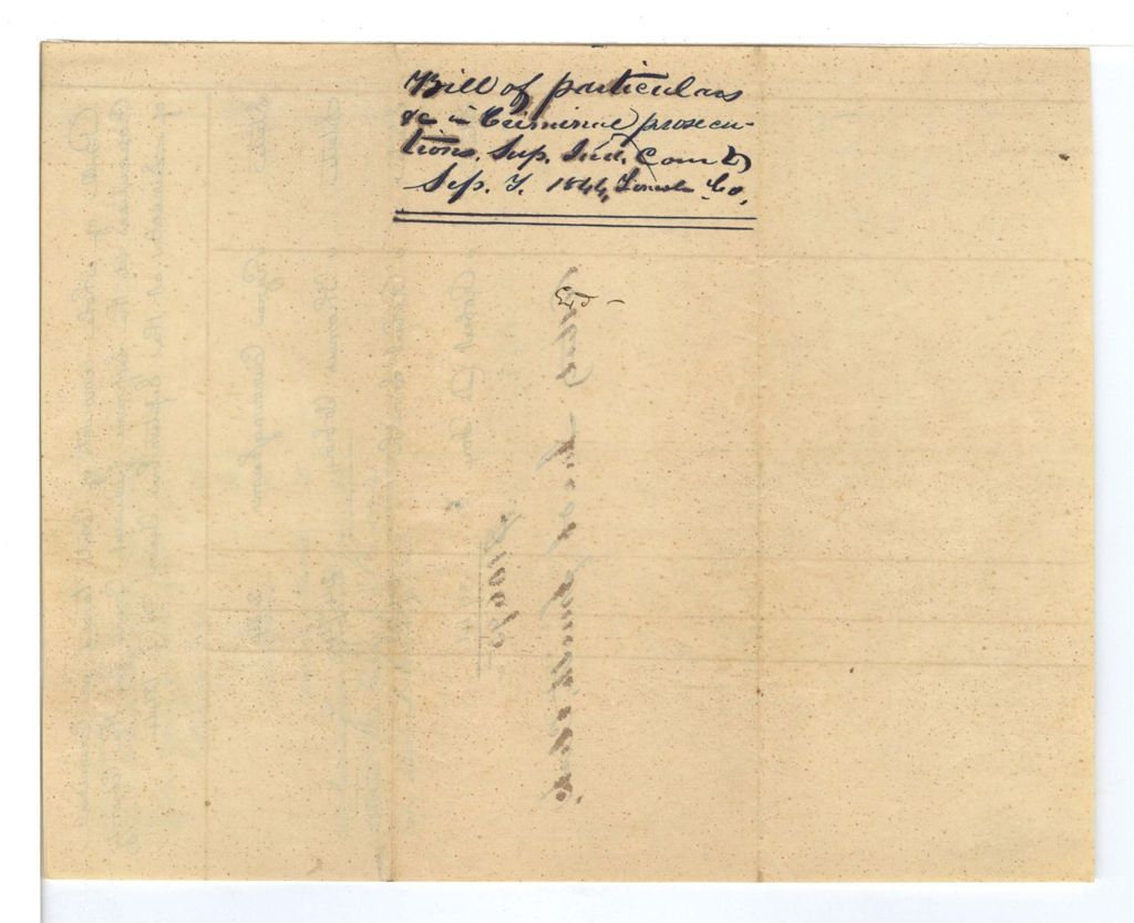 Miniature of Bill of Particulars