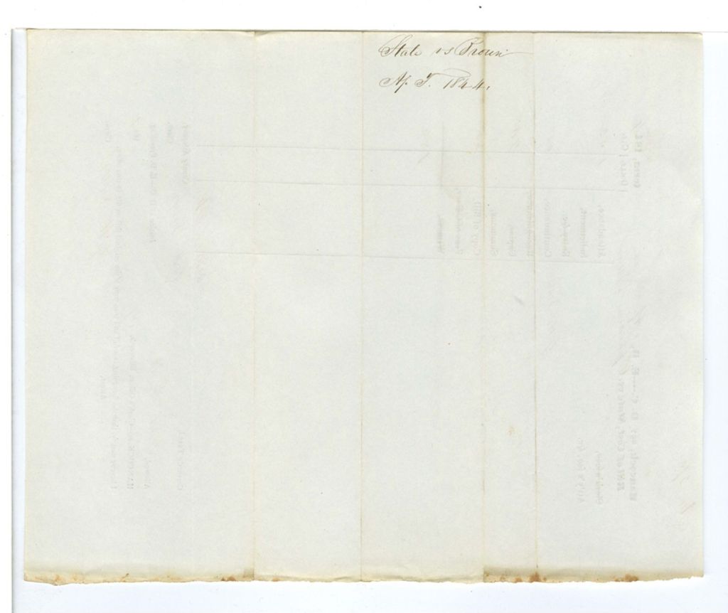 Miniature of Bill of Cost, State vs. Ephraim Brown