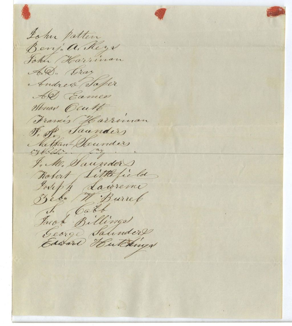 Miniature of Loose petition signatures