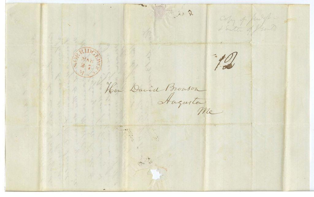 Miniature of Communication of [J. Gould?]