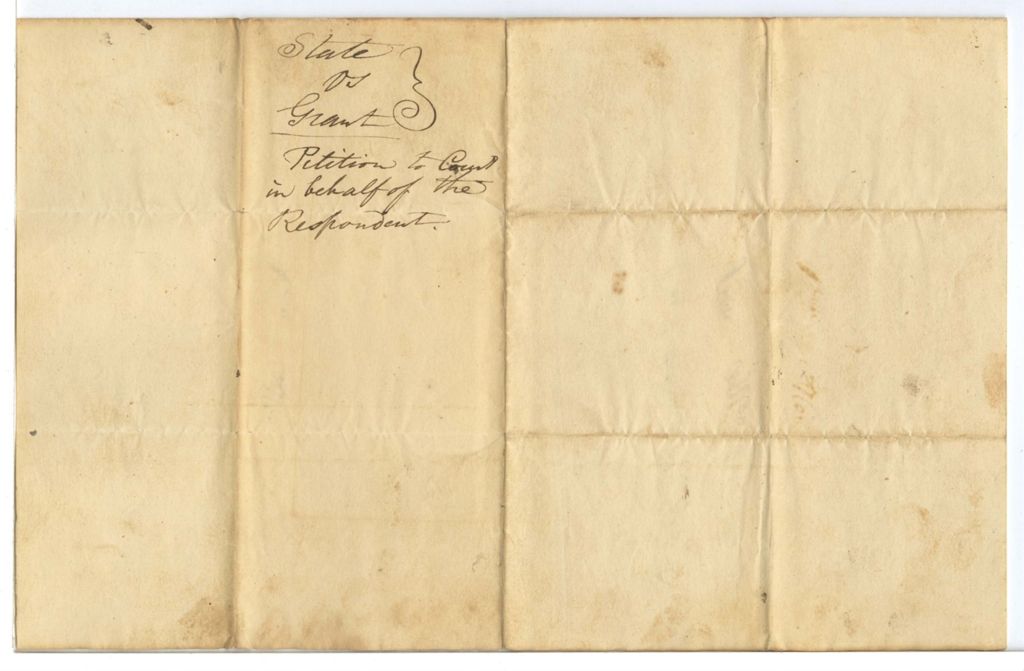 Miniature of State v. Grant, petition to court on behalf of the respondent