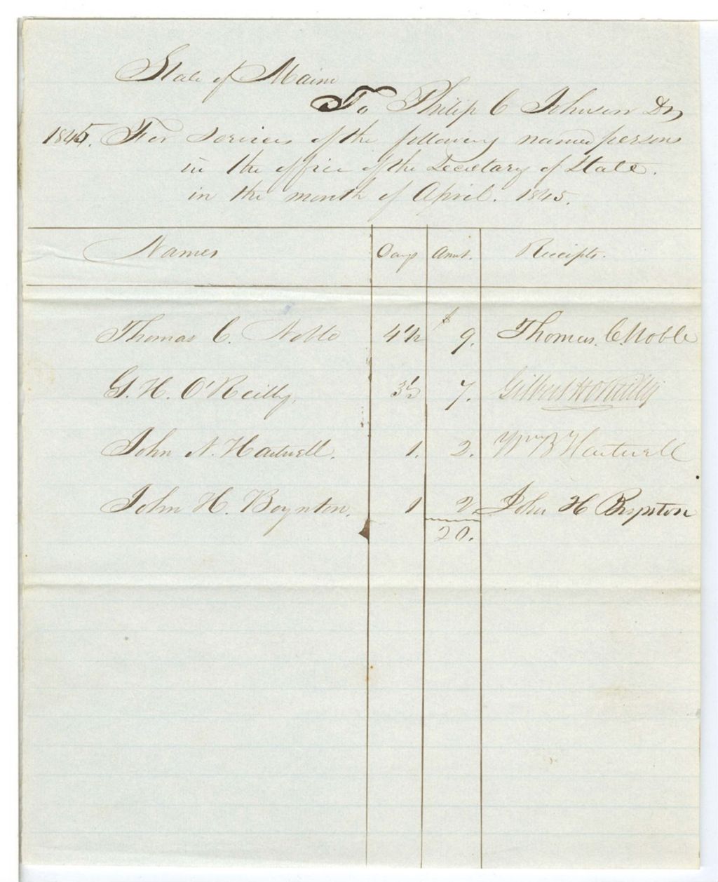 Miniature of Account of Philip C. Johnson