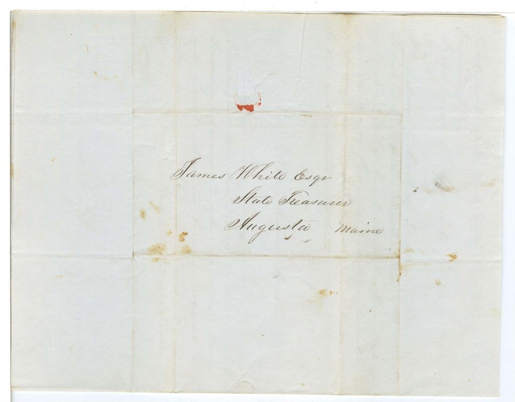 Miniature of Treasurer's Account, Piscataquis County