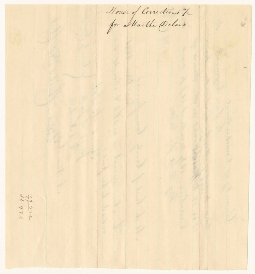 Miniature of House of Corrections Account for Martha Delano