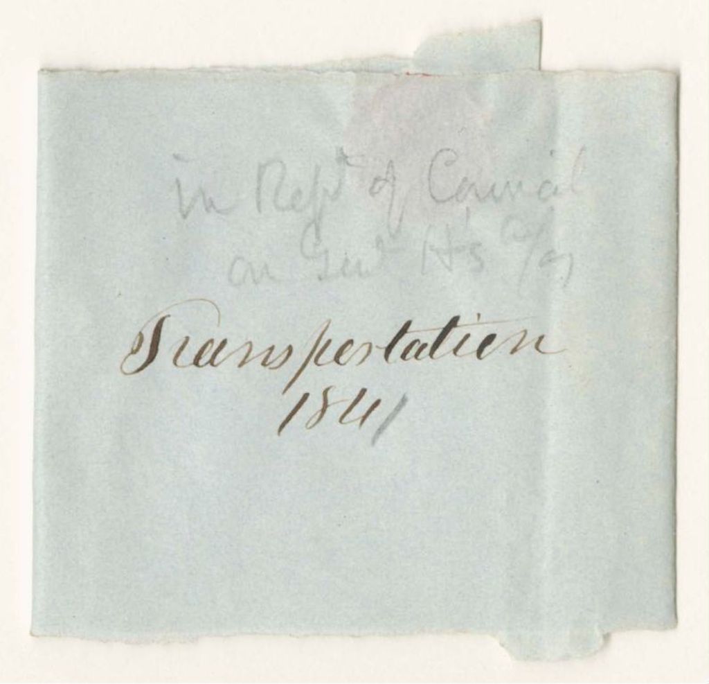 Miniature of Acting Quarter Master General Asa Redington's bills for transportation for the year 1842