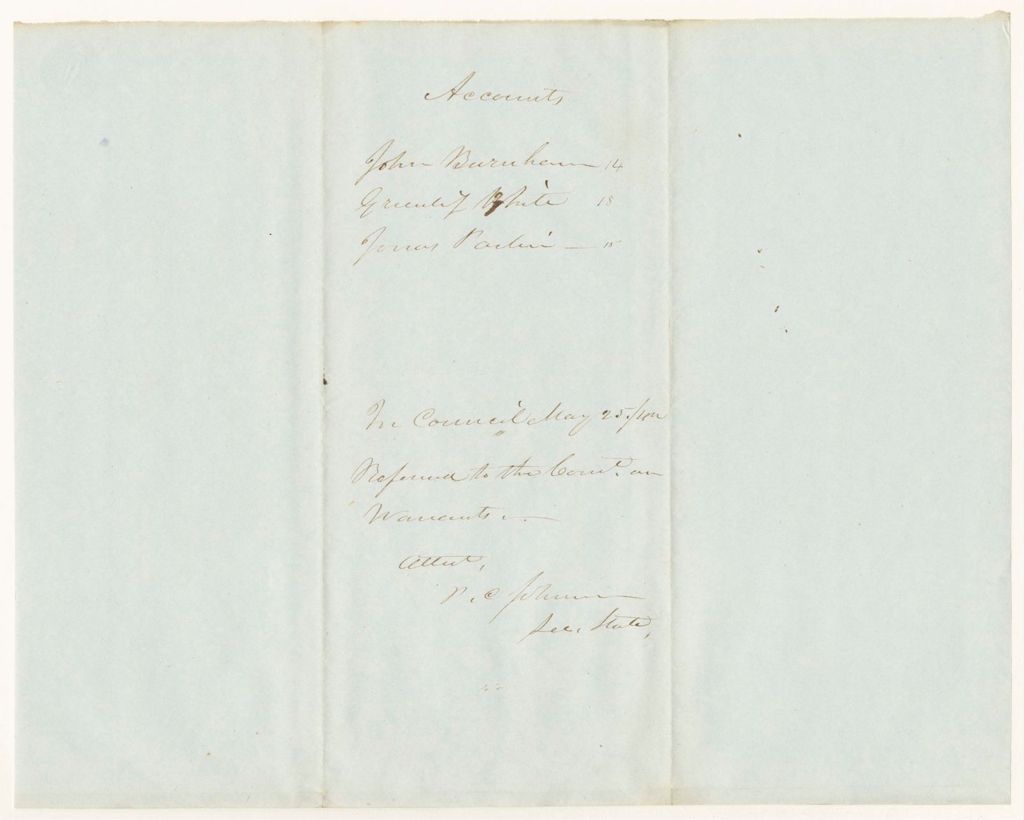 Miniature of Accounts of Greenlief White, Jonas Parlin, and John Burnham