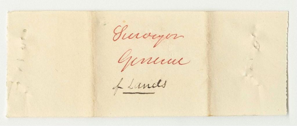 Miniature of Miscellaneous Receipts from the Accounts of John Hodgdon, Land Agent, for the Year 1835