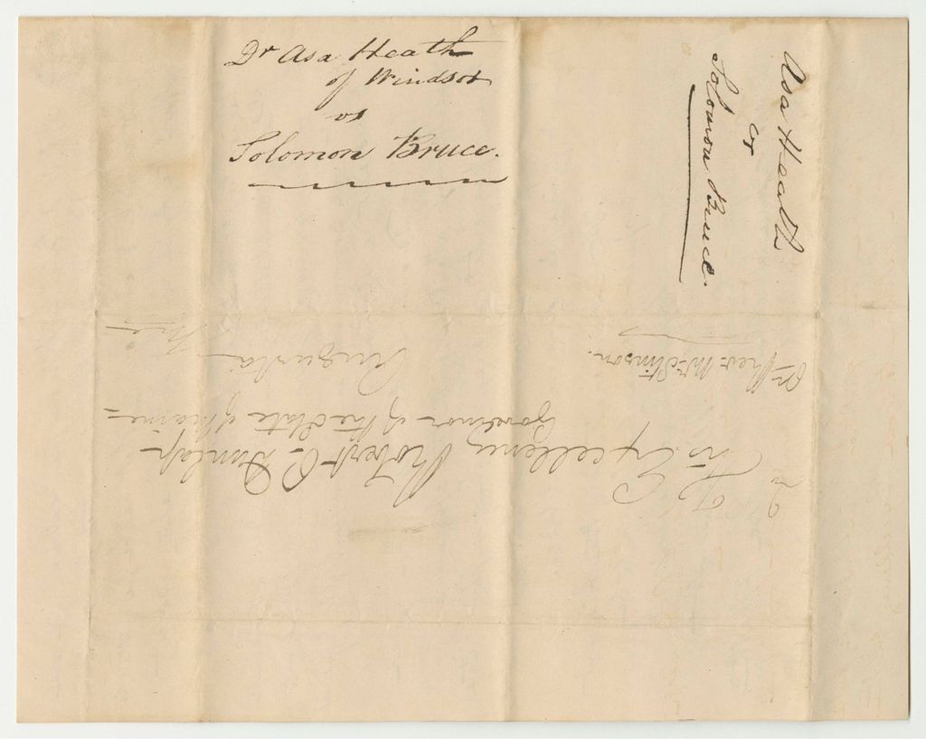 Miniature of Letter from Dr. Asa Heath Against the Petition to Pardon Solomon Bruce
