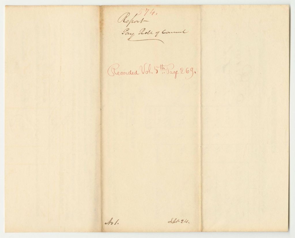 Miniature of Report 574: Report on the Payroll of the Council