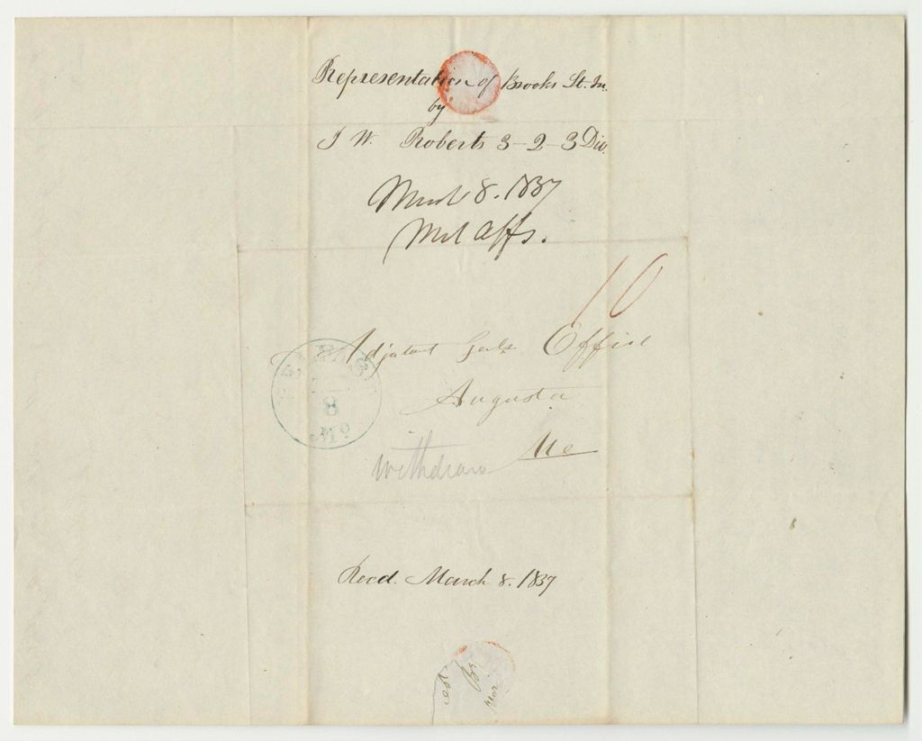 Miniature of Representation of the Brooks Light Infantry by J.W. Roberts