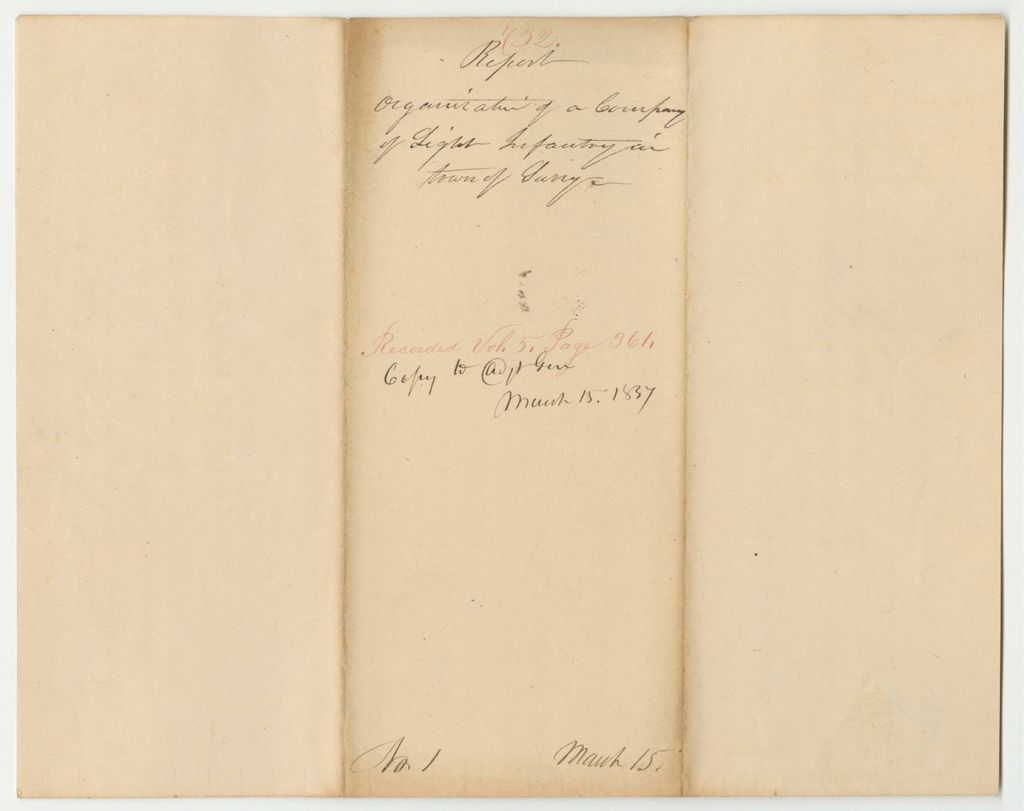 Miniature of Report 732: Report on the Petition of Moses Hammond and Others for a Light Infantry Company in Surry
