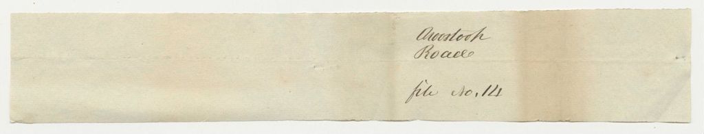Miniature of Aroostook Road  File No. 14 from the Account of the Land Agent