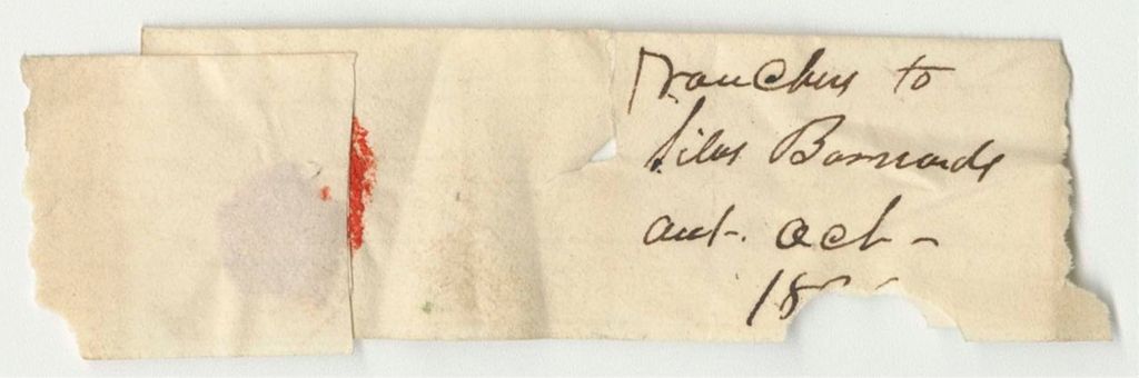 Miniature of Vouchers to Silas Barnard's Account for 1836