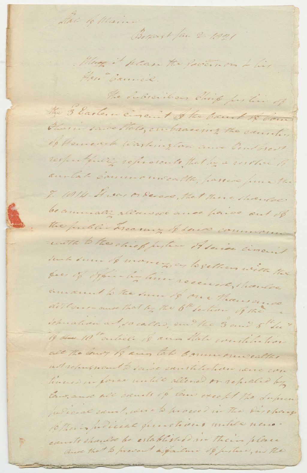 Miniature of Accounts of Judge William Crosby