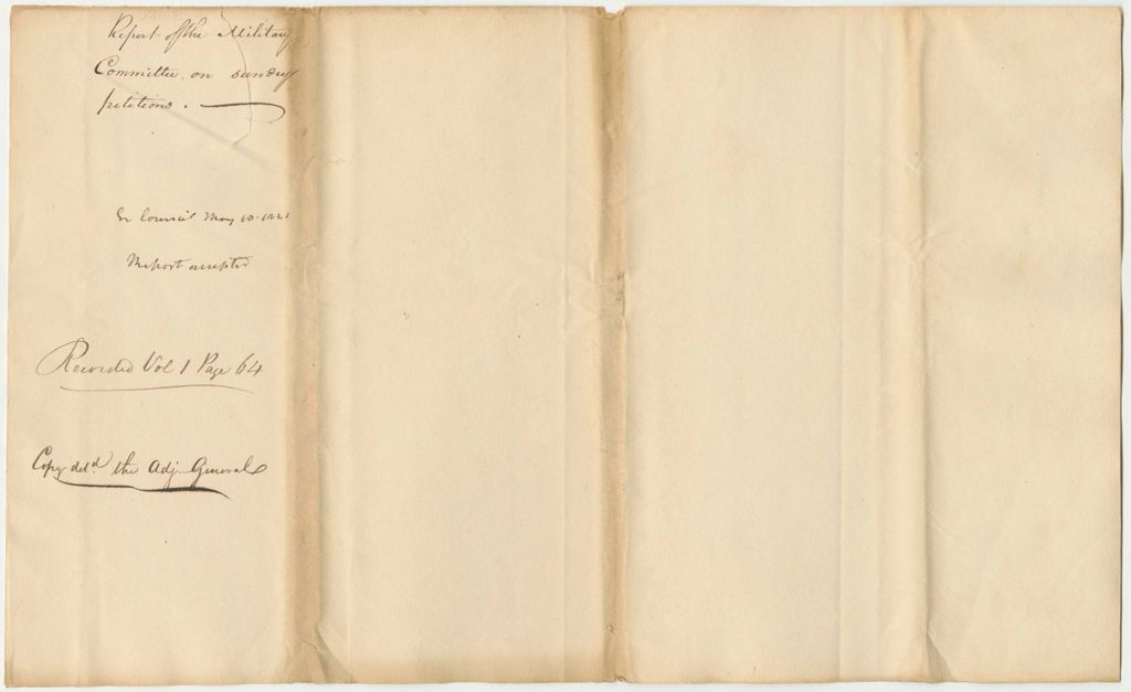 Miniature of Report 88: Report of the Military Committee on Sundry Petitions