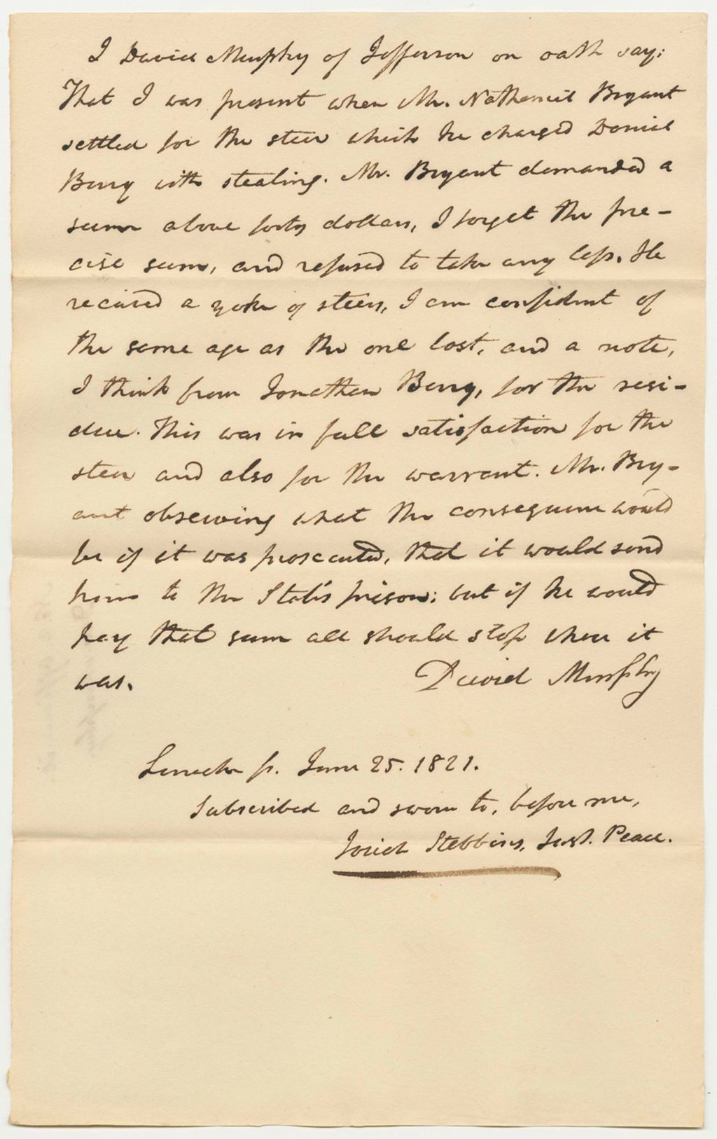 Miniature of David Murphy Affidavit No. 2