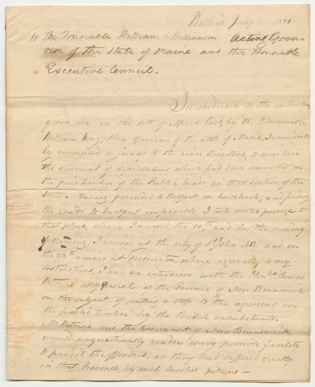 Miniature of Report of Benjamin J. Porter